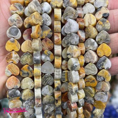 Natural Multicolor Agates Stone Loose Beads High Quality 10mm Smooth Flat Heart Shape DIY Gem Jewelry Accessories 38Pcs a3641