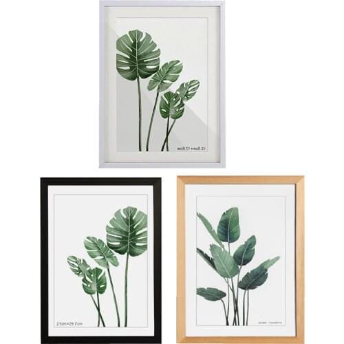 Wooden Frame Photo Picture Frame A3 12x17" Black White Wood Color Certificate Frame For Wall Mounting Hardware Included