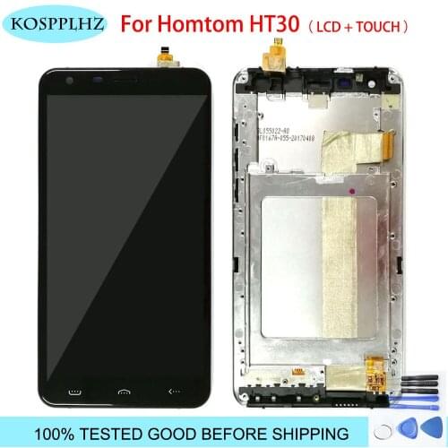 For Homtom HT30 HT30 HT30Pro LCD Display And Touch Screen Digitizer Assembly With Frame High Quality For Homtom Cell Phone Tools