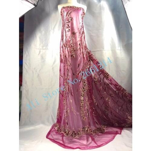 Nice Flowers Latest African Cord With Beads Lace Fabrics 2018 Nigerian Lace Fabric For Wedding African Lace Fabric