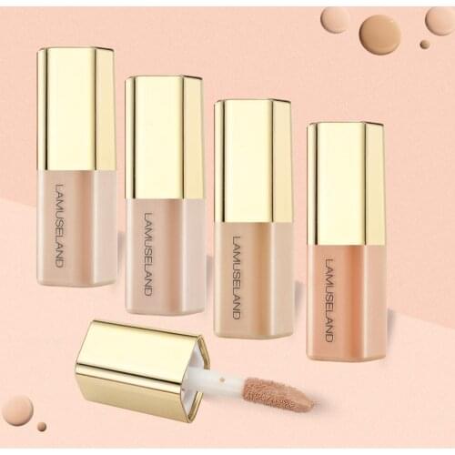 LAMUSELAND 4 Colors Mini Concealer Liquid Hide The Blemish Face Makeup Facial Cosmetic Foundation#LA2006