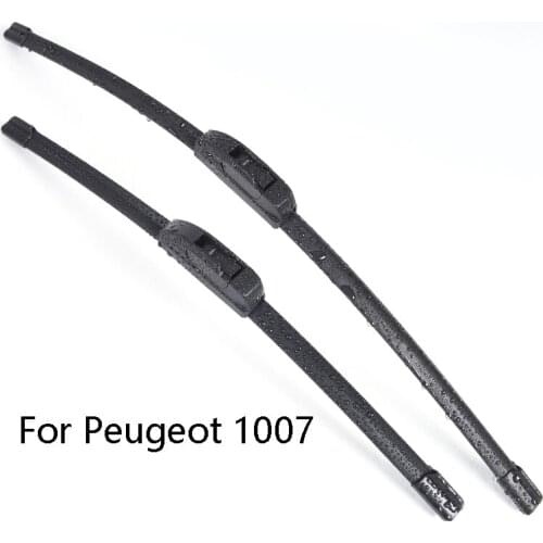 Car Windshield Wiper Blades For Peugeot 1007 from 2005 2006 2007 2008 2009 Car Windscreen wiper Rubber