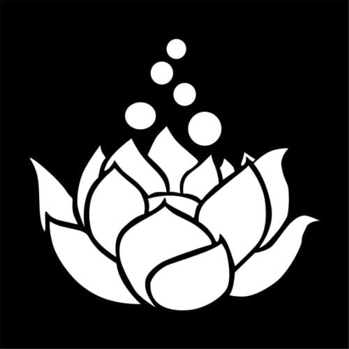 Hot Styling Lotus Flower Car Sticker Window Wall Door Bumper Home Laptop Vinyl Decal Motorcycle