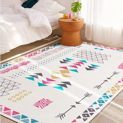 Moroccan Carpets For Living Room Nordic Bohemian Ethnic Geometric Kilim livingroom Carpets Bedside Blanket Study Mat Home Decor