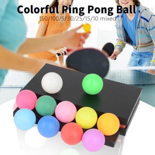 10//50/100Pcs Ping Pong Balls Colourful Seamless Patternless 40mm Entertainment Table Tennis Balls Game Tenis Decora