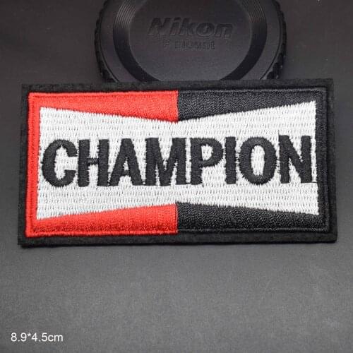 Champion Letters Iron On Embroidered Clothes Patches For Girl Woman Clothing Stickers Garment Wholesale