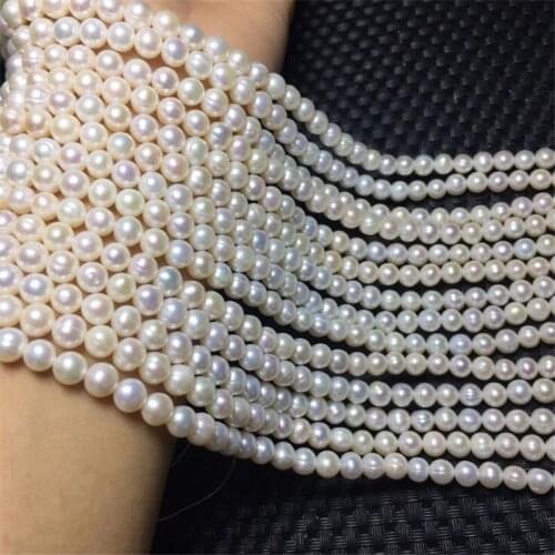 Real Natural Pearls Beads Freshwater Pearl Bead Baroque Loose Perles For DIY Craft Bracelet Necklace Jewelry Making 14" strand