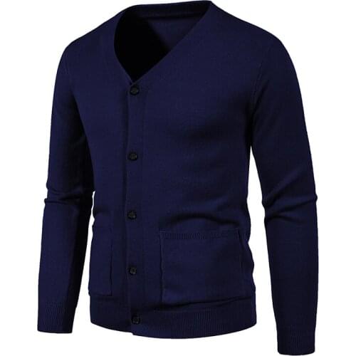 Autumn Winter Mens Thick Sweatercoat Collar Zipper Sweater Coat Outerwear Winter Fleece Cashmere Liner SweatersTurn-down Collar