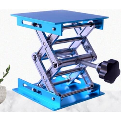 4"x4" 100x100mm Aluminum Router Lift Table Woodworking Engraving Lab Lifting Stand Rack lift platform Woodworking Benches WF1015