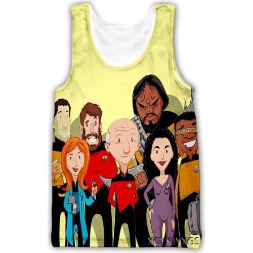 Xinchenyuan Star Trek 3D Printed Casual Tank Tops Summer Undershirt Shirts Streetwear for Men/Women Fashion Vest A51
