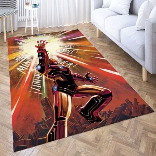 Iron Man Blast Rugs Non-Slip Floor Mat Doormats Home Rug Carpet Bedroom Entrance Door Mat Kitchen Rugs Yoga Mat Doormat Decor