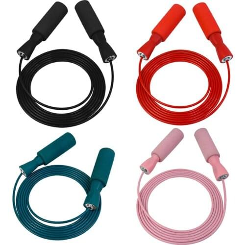 Bearing Steel Wire Skipping Rope Adjustable Steel Wire Home Gym Non-Slip Handle Thick Rope Wear-Resistant Without Knotting