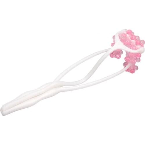 Face Up Roller Flower Style Skin Lifting Ergonomics Handle Slim Neck Facial Massager Remove Double Chin Tool for Female