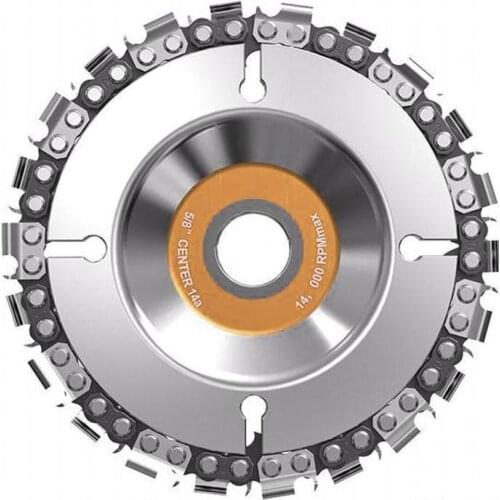 Grinder Disc Chain Saw Woodworking Cutting Blade Wood Carving Grinder Saw Wood Blade Plate Carbide Chain Slotted Angle C3P8