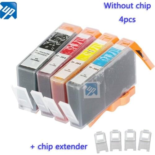 UP 4PCS compatible ink cartridge for HP655 685 hp364 hp564 hp178 for hp Deskjet 3525 4615 4625 5525 6525 full ink without chip