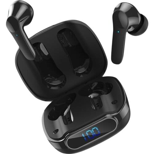 TWS Bluetooth Wireless Headphone 9D Stereo Sports Bluetooth V5.0 Earphones LED Waterproof Earbuds Headsets with Dual Microphone