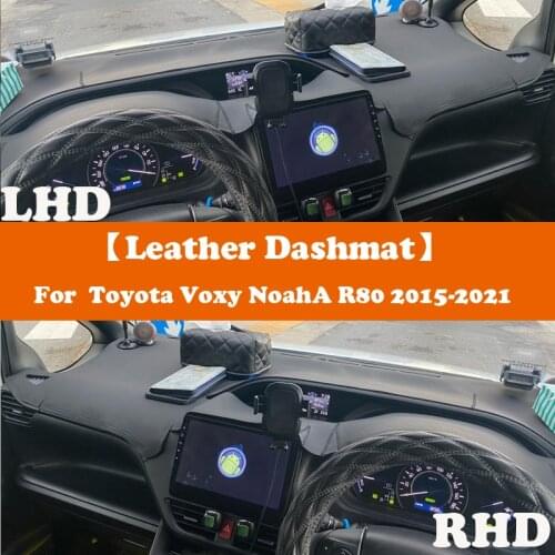 Suede Leather Dashmat Accessories Car-Styling Dashboard Covers Pad Sunshade For Toyota Voxy Noah R80 DAA ZWR80W 2015 2016-2021