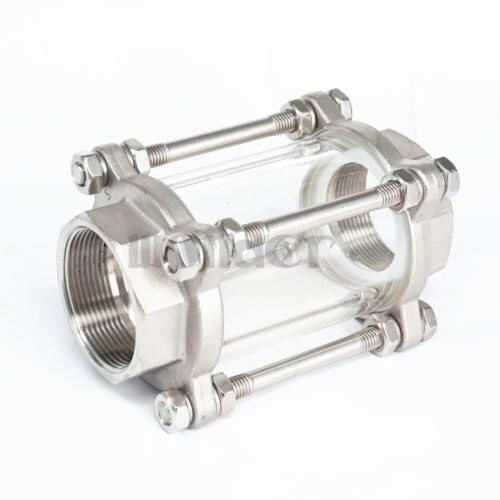 2" BSPT Female SS304 Stainless Steel Flow Sight Glass Dipoter 85 PSI