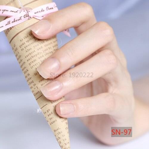 24pcs Short section explosion models cute candy colored hot buy fake fingernails Finished SN97