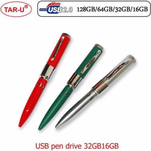 50pcs/lot Pen Shape USB Flash Drive 8GB 16GB 32GB 64GB Usb Disk USB 2.0 Pen Drive Memory Stick Pendrive