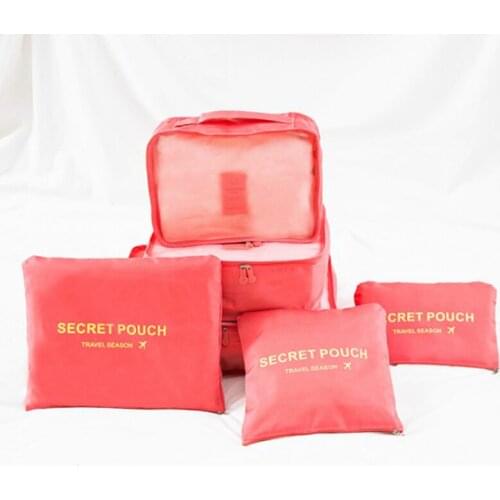 6 PCS Travel Organizer Bag Case Shoes Packing Cube Bag Travel Storage Bag Set For Clothes Tidy Organizer Wardrobe Suitcase 60XX