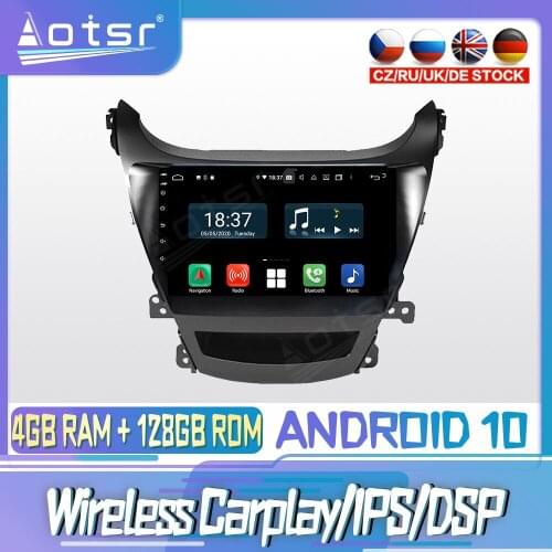 Android 10 PX6 128G For Hyundai Elantra 2011 - 2013 DVD GPS Navigation Auto Radio Stereo Video Multimedia Player HeadUnit 2din