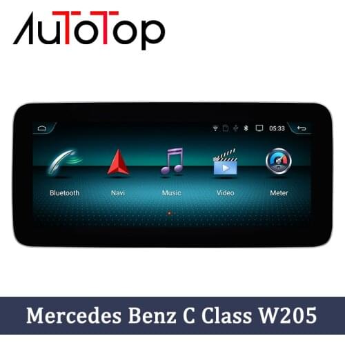 AUTOTOP Benz Android Car GPS Navigation For Mercedes Benz C GLC V Class W205 2014-2018 NTG5.0 Multimedia Car Radio DVD Stereo