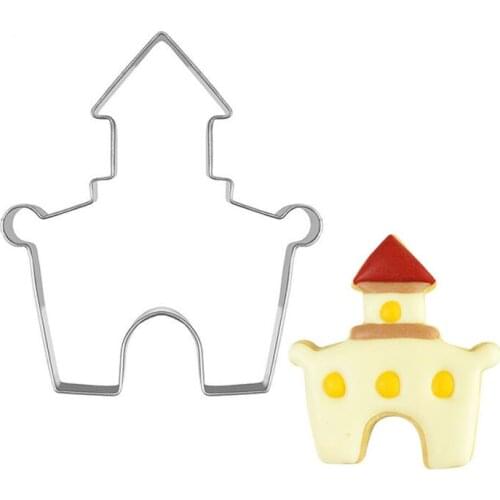 Free shipping Castle Flower Basket Chocolate Candy Ice Fondant Cake Decorate Mold