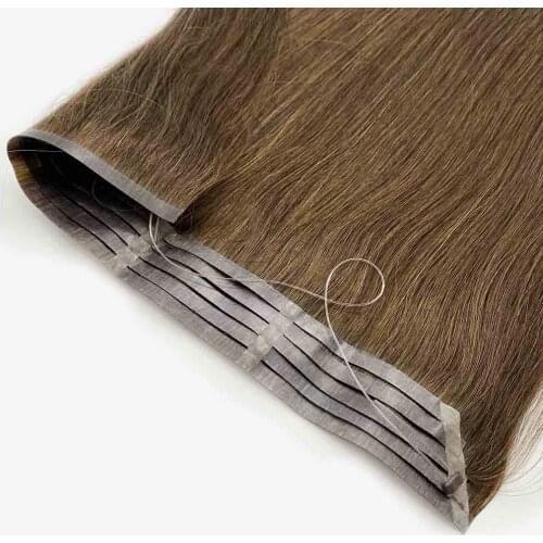 Bluelucky New Design PU Halo Hair Extensions Straight 100g/Piece