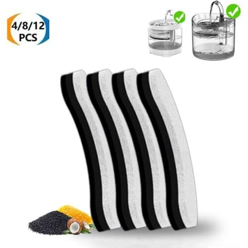 4/8/12PCS pet water dispenser replacement filter, suitable for WF050/WF060 cat and dog automatic water dispenser filter