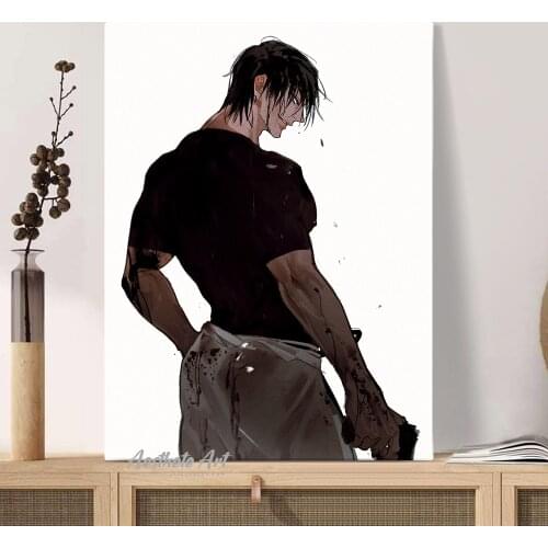 Jujutsu Kaisen Toji Fushiguro Anime Manga Canvas Painting Wall Art Poster Print Picture Living Room Decoration Home Decor
