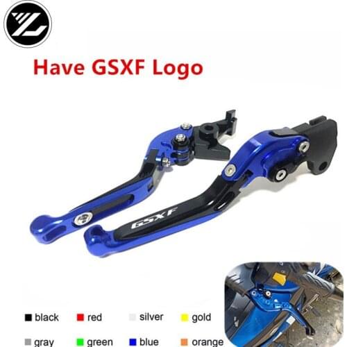 Have GSXF Logo For suzuki GSX650F 2008-2015 GSX1250 F/SA/ABS 2010-2016 Motorcycle Folding Extendable Brake Clutch Levers