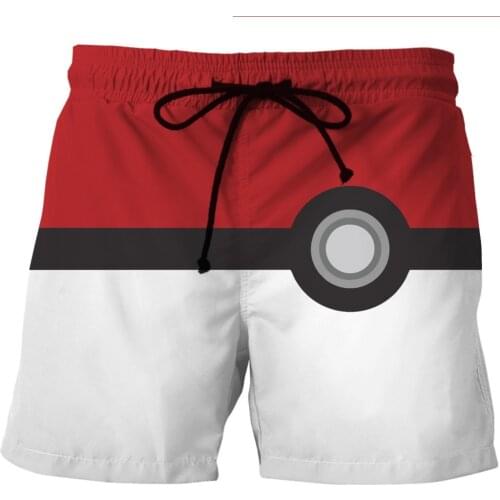 LOVE SPARK New Red White Circle Plus Size Mens Shorts 6xL Elastic Waist Jogging Running Gym Summer Shorts M To 6XL
