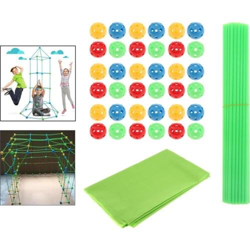 51/45/100pcs Fort Building Kits Construction Playhouse Develop Puzzle Toys