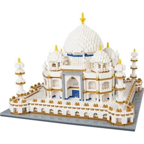 Blocks World Famous Architecture Mahal 3D Model diamond Building Blocks 4019Pcs Bricks Creator Educational Toys for Kids
