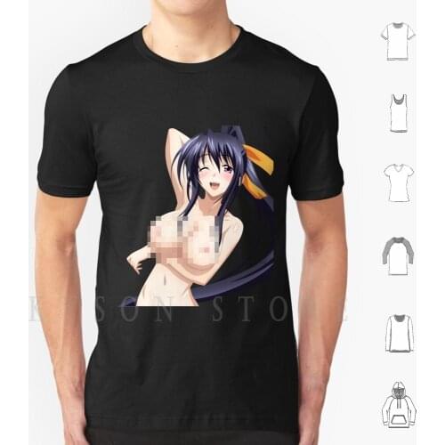 Lewd Anime Girl-Ecchi / Hentai Babe # 47-Highschool Dxd-Himejima Akeno T Shirt Men Cotton High Quality First First