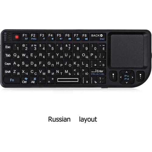 A8 mini keyboard Wireless Projection Spanish Russian keyboard Portable for computer Phone Laptop Air Mouse Laser Pen function
