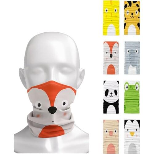 Multifunctional Panda Penguin Squirrel Mask Scarf Magic Scarf Outdoor Hiking Bandanas Unisex Summer Sports Antiperspirant Scarf
