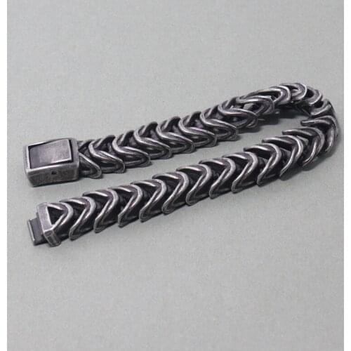 316L Stainless Steel Bracelet For Men Vintage 16MM Chain Mens Bracelets 2020 Friendship Male Jewelry Accessories Bracelet