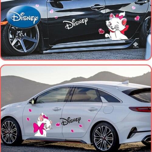 Disney The Aristocats Car Stickers Modified Cartoon Cute Body Scratches Block Creative Personality