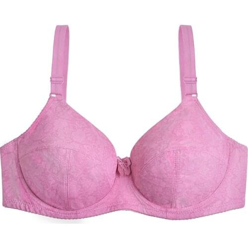 New Sexy Women Comfort Bras V-Neck Full No Padding Underwire Minimizer UnderwearDEF Cup Funline PLUS Size Female Lingerie