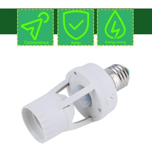 New Hot AC 110-220V 360 Degrees PIR Induction Motion Sensor IR infrared Human E27 Plug Socket Switch Base LED Bulb Lamp Holder