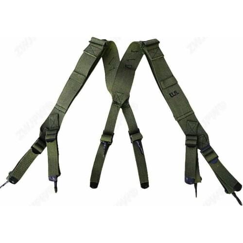 WW2 WWII Us Army Korean War M1945 Combat Field Pack Suspenders Shoulder Straps SOLDIER MILITARY