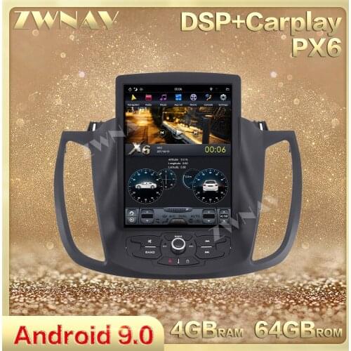 Tesla Style vertical screen Android 9.0 Car Multimedia Player For Ford KUGA 2013-2019 GPS Navi Radio Audio stereo Wifi head unit