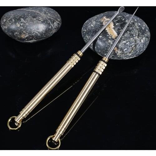 Titanium Alloy Ear Spoon Toothpick Travel Kit Rust-resistance Outdoor Tools Storage Box Toothpick Dispenser Popular