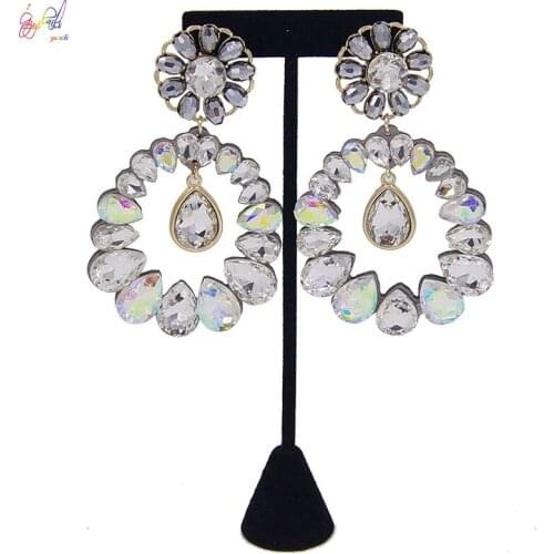 Yulaili 2019 New Fashion Element Drop Earring for Women Bridal Engagement Earrings Wholesale Jewelry Cheap Factory Price