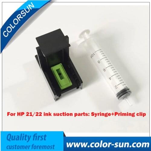 New Ink Cartridge Suction Priming Clip for HP 21/22 (Black & Tri-Color) 121 Cartridges
