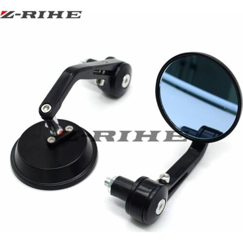 7/8"" 22mm handle bar motorcycle bar end mirror Motorcycle Mirror For Yamaha R3 R25 YZF R1 YZF R6 T-MAX500 TMAX530 mt09 XSR900