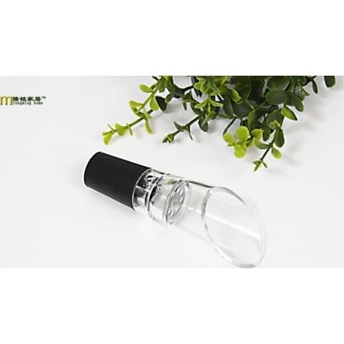 1PC LONGMING HOME New White Red Wine Acrylic Aerator Pour Spout Bottle Stopper Decanter Pourer Aerating LJ 001