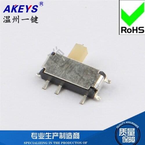 10 Pcs MSK-12C01-7P mini seven-foot small toggle switch Side slide toggle steel / black / white handle 1.5